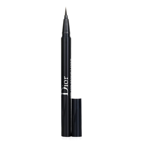 Christian Dior Diorshow On Stage Liner in Satin Black, waterproof, ultra-pigmented formula with a flexible felt tip for precision.