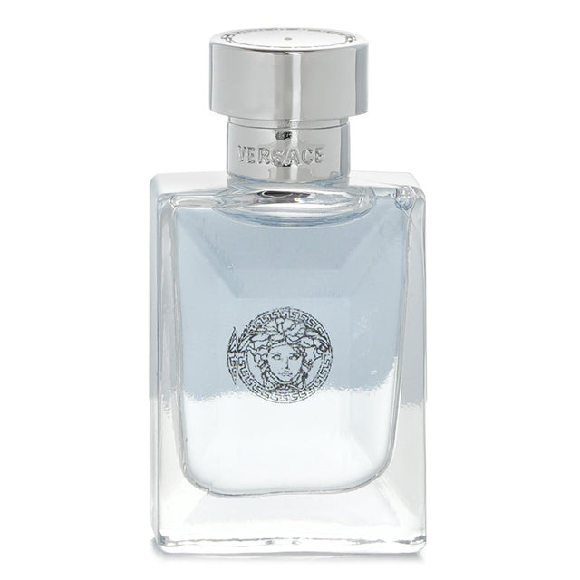 Versace Pour Homme Eau De Toilette Miniature (5ml) features a woody, spicy fragrance for men, perfect for travel and gifting.