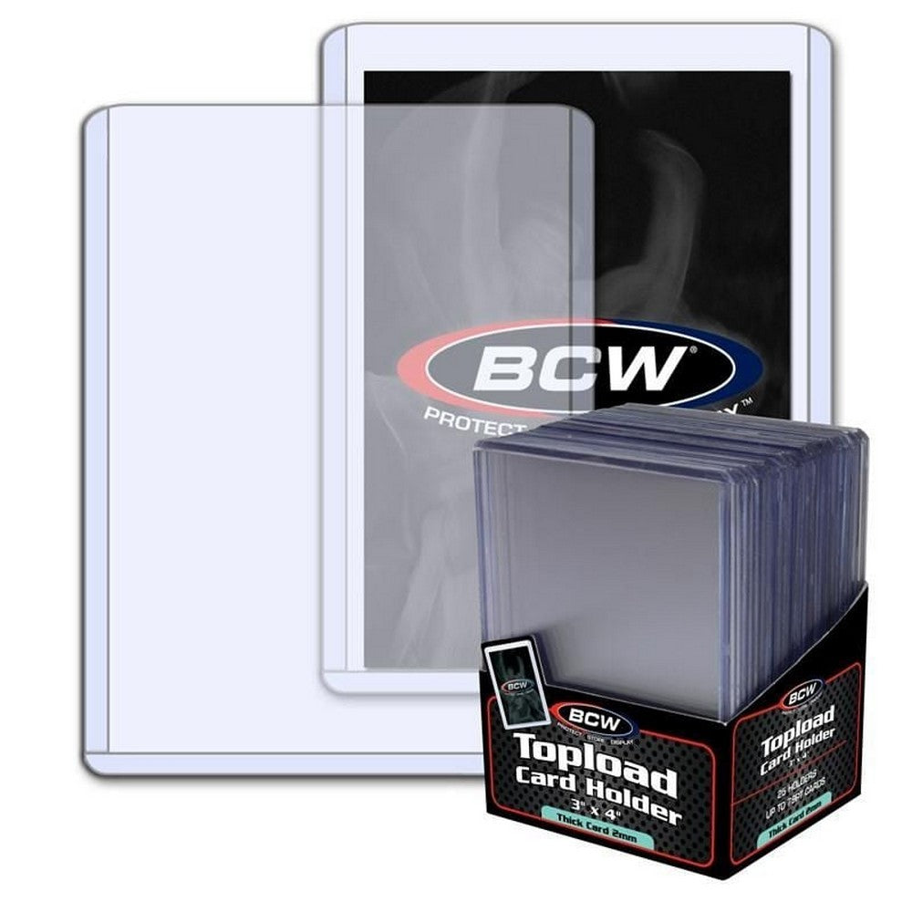 BCW - Toploaders - Topload Holder - 3X4X2 Mm-79 Pt. Thick Card - Game Storage