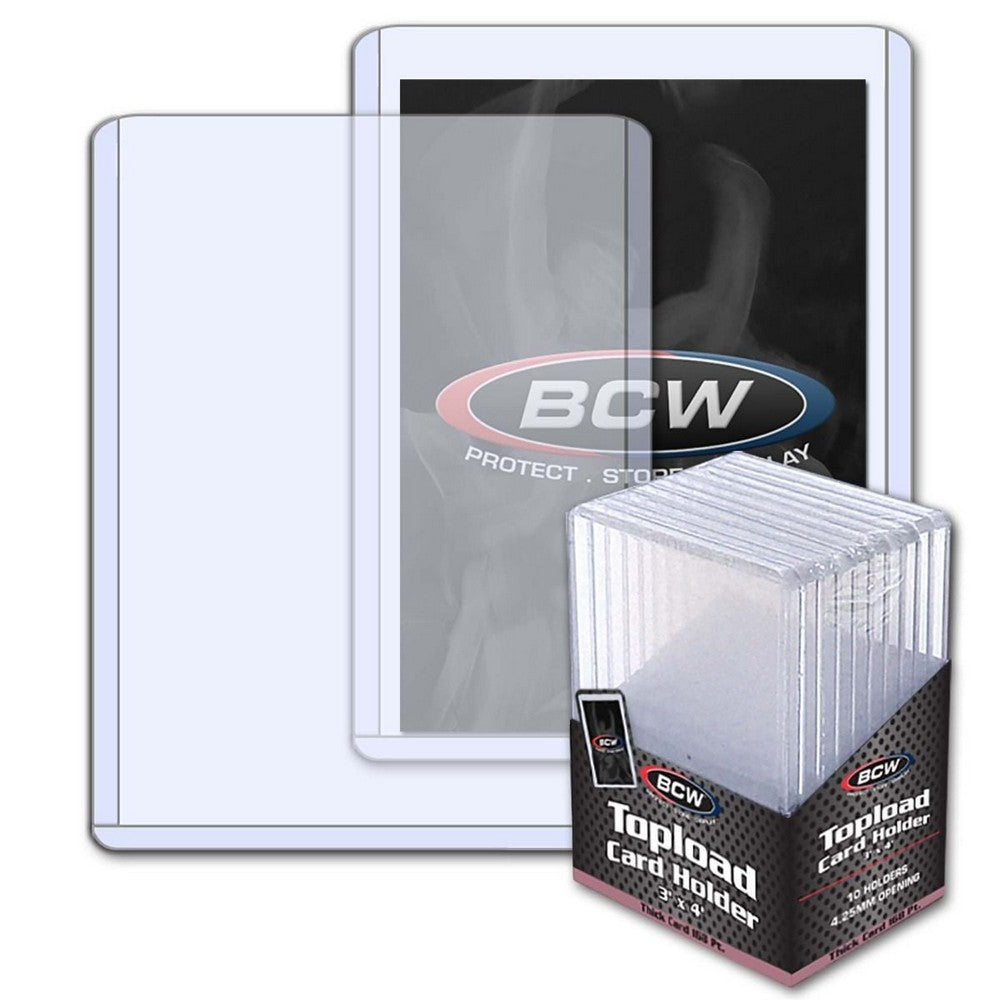 BCW - Toploaders - Topload Holder - 3X4X4.25 Mm-168 Pt. Thick Card - Game