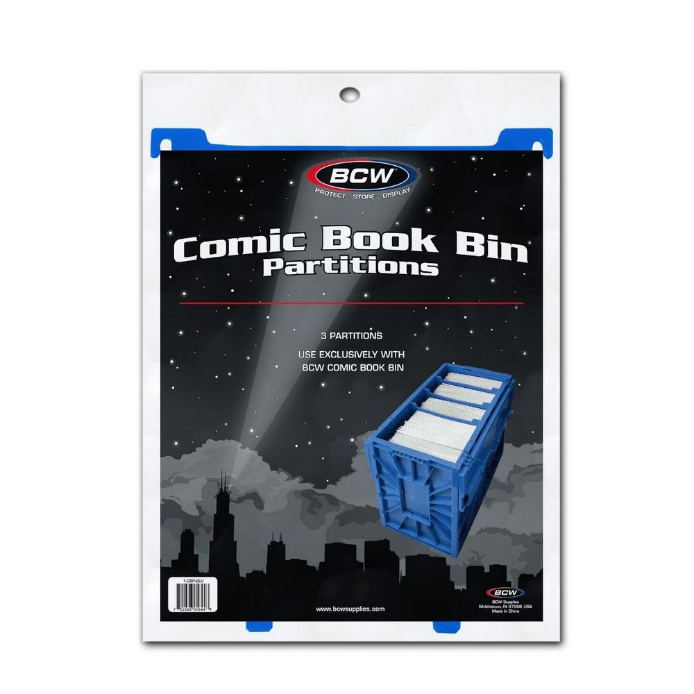 BCW - Comic Bins - Comic Book Bin Partition - Blue - Gaming Accessory