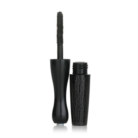 Mini MAC In Extreme Dimension Lash Mascara in #3D Black, delivering volume and curl with precision brush for captivating lashes.