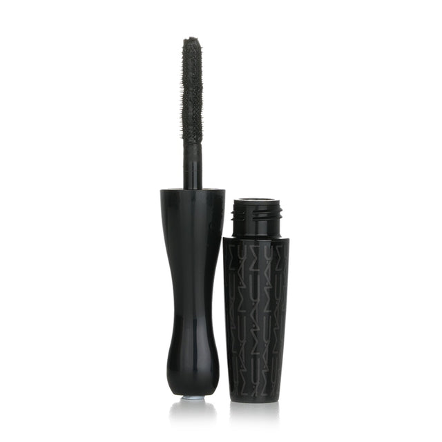 Mini MAC In Extreme Dimension Lash Mascara in #3D Black, delivering volume and curl with precision brush for captivating lashes.