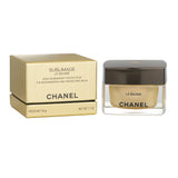 Luxury Chanel Sublimage Le Baume, a regenerating and protecting facial balm, enhances skin's hydration and radiance.