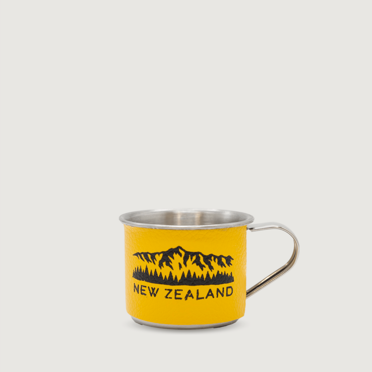 Moana Road - Metal Shot Glass - Yellow Tramping (55ml) - Pack of 6
