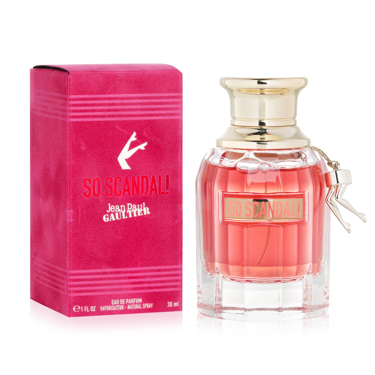 Jean Paul Gaultier So Scandal Eau De Parfum 30ml, a floral fruity scent with Orange Blossom, Tuberose, and Jasmine notes.