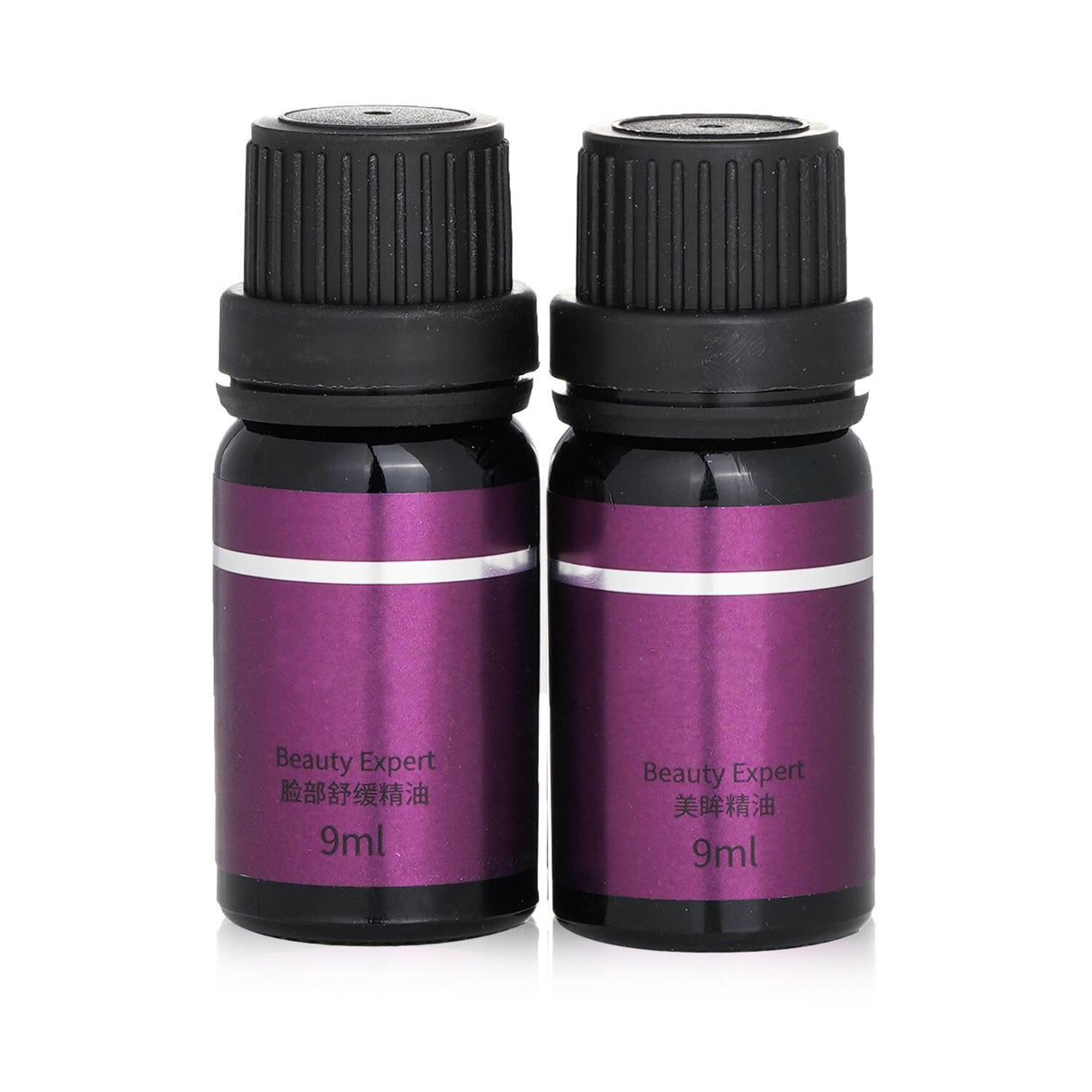 Essential oil set featuring 9ml Purifying and Soothing oils for rejuvenating and nourishing all skin types.