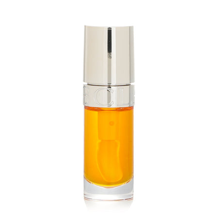 Clarins Lip Comfort Oil in #01 Honey, a 7ml nourishing lip oil for hydration, shine, and a natural glow.