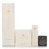 Tatcha Essence Bundle featuring Plumping Skin Softener and Silk Cream for hydrated, youthful glowing skin.