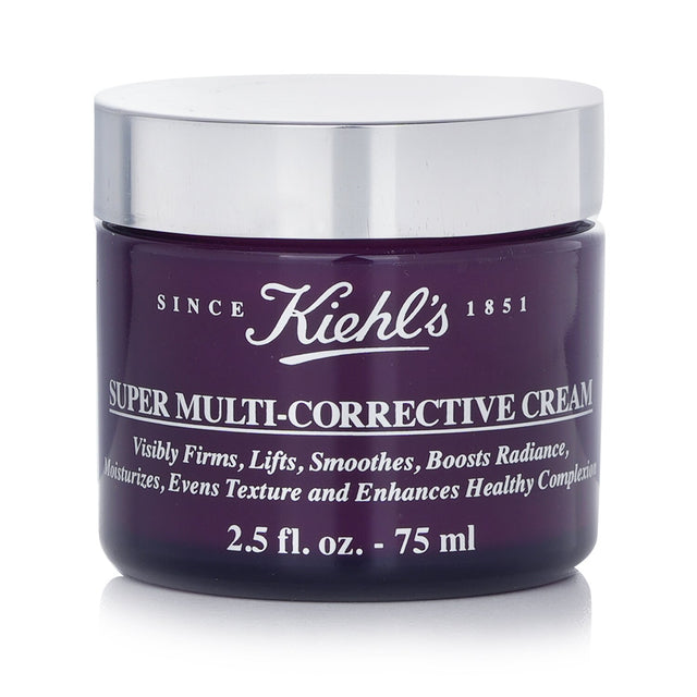 Kiehl's Super Multi-Corrective Cream in a 75ml jar, an anti-aging cream for firmer, smoother, and more radiant skin.