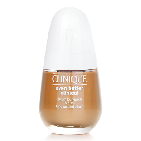 Clinique Even Better Clinical Serum Foundation in #CN 78 Nutty, offers medium to full coverage with SPF 20 and hydrating serum benefits.