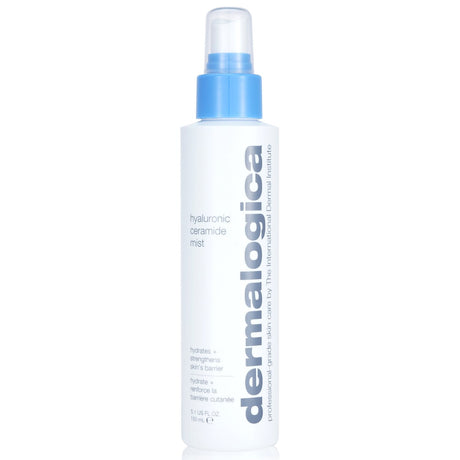 Hyaluronic Ceramide Mist by Dermalogica in a 150ml bottle, providing deep hydration with ceramides and antioxidants.