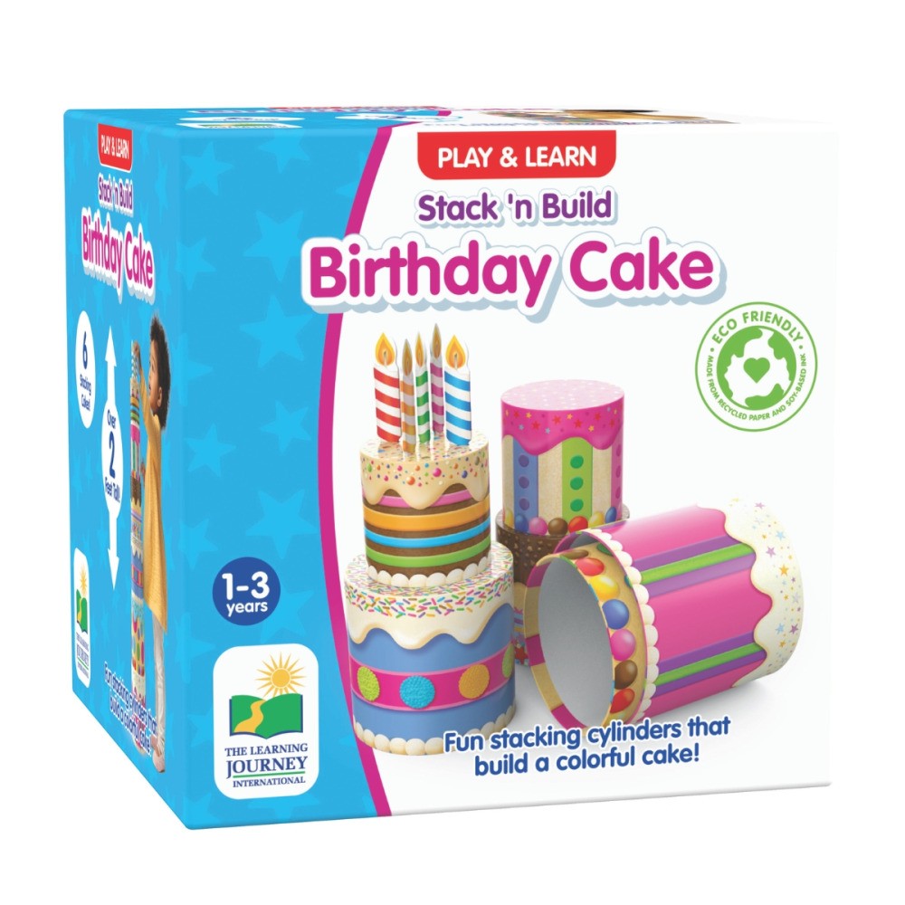 Stack 'n Build Birthday Cake - Building Toy