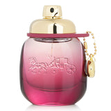 Coach Wild Rose Eau De Parfum 30ml in a floral glass bottle, featuring notes of red currant, wild rose, and crystal moss.