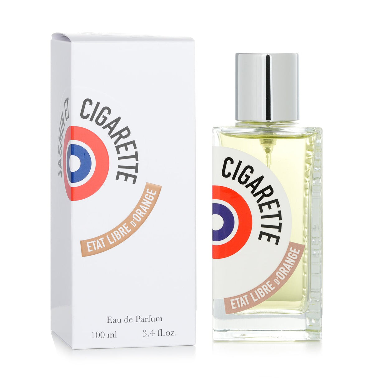 Bottle of Etat Libre D'Orange Jasmin Et Cigarette Eau De Parfum, a floral-tobacco fragrance for women in 100ml size.