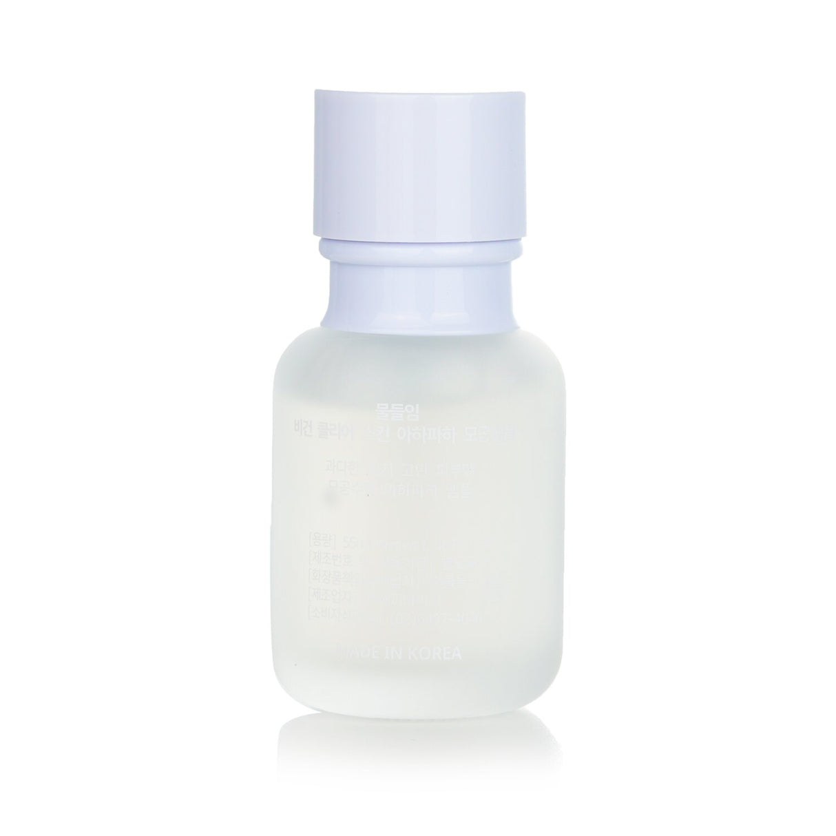 Muldream Vegan AHA PHA Ampoule in 55ml, targets enlarged pores and enhances skin texture with non-sticky, fast-absorbing formula.