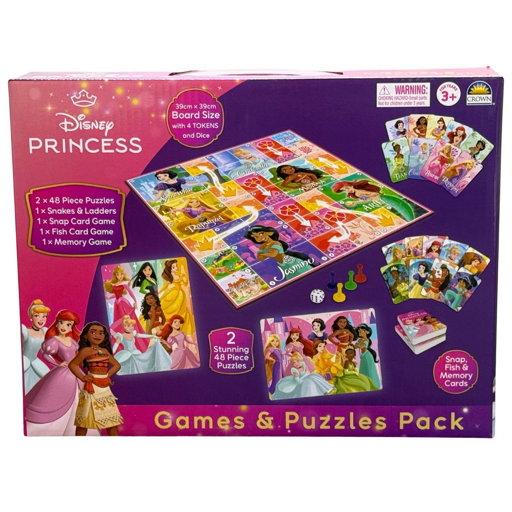 Disney Princess Games & Puzzles Pack - Card Game
