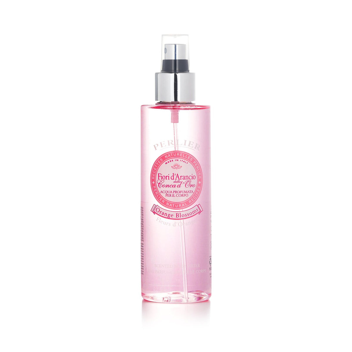 Refreshing body water spray infused with orange blossom scent, hydrating skin for a soft, rejuvenating feel anytime.