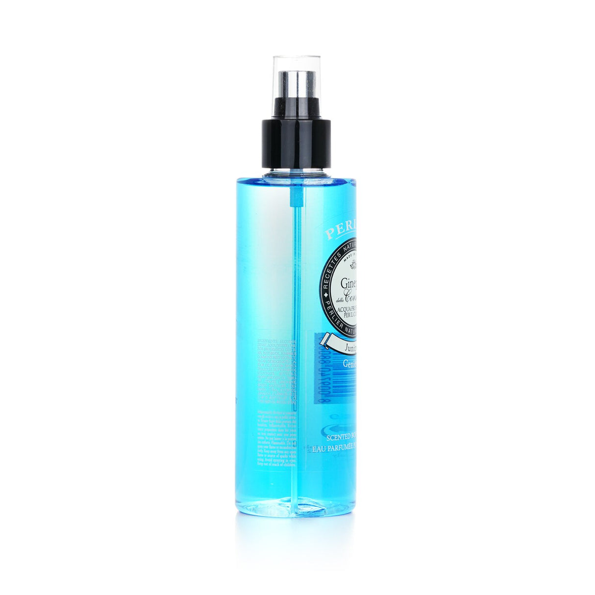 Perlier Juniper Scented Body Water in a 200ml bottle, offering refreshing hydration with a delicate juniper fragrance.