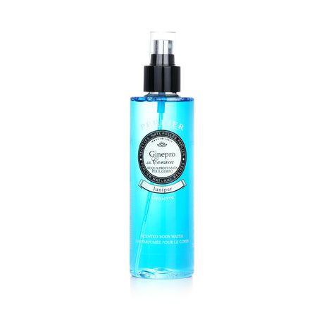 Revitalizing Perlier Juniper Scented Body Water in 200ml, hydrates skin with a refreshing juniper fragrance.