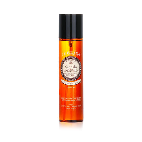 Luxurious sandalwood deodorant spray for women, offering long-lasting freshness and a soothing, elegant scent.