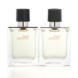 Luxurious Hermes Terre D'Hermes coffret with 2x 50ml Eau De Toilette sprays, blending citrus and mineral notes for men.