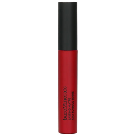 BareMinerals Mineralist Lasting Matte Liquid Lipstick in #Royal, a vegan, hydrating matte lipstick with rich color payoff.