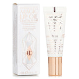 Charlotte Tilbury's Magic Lip Oil Crystal Elixir hydrates and nourishes lips, offering a glossy finish with a plump look.