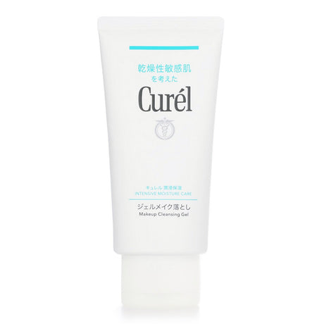 Curel Intensive Moisture Care Makeup Cleansing Gel in 130g, a gentle, hydrating formula for dry, sensitive skin types.