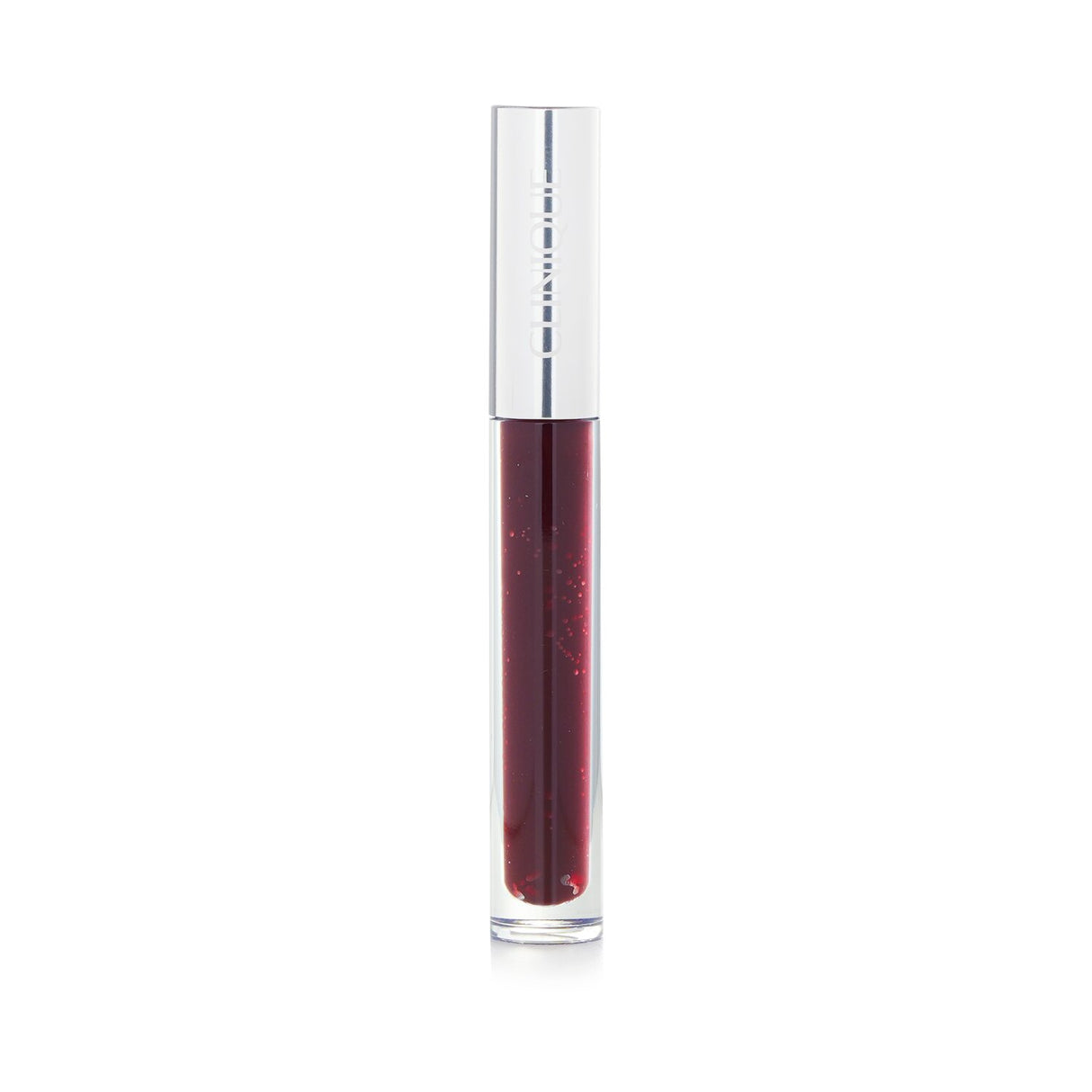 Clinique Pop Plush Creamy Lip Gloss in #01 Black Honey Pop, a hydrating gloss for voluminous, shiny lips with precision applicator.