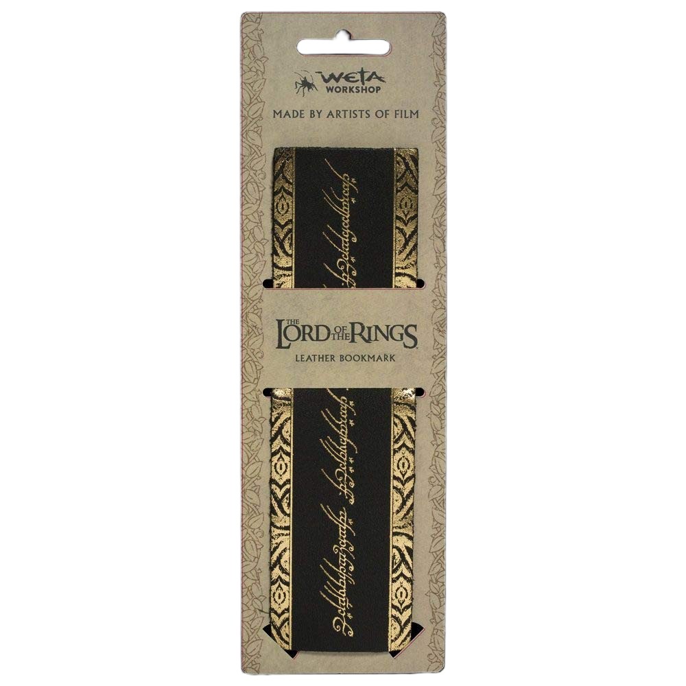WETA - Lord of the Rings - Leather Bookmark - The One Ring Inscription