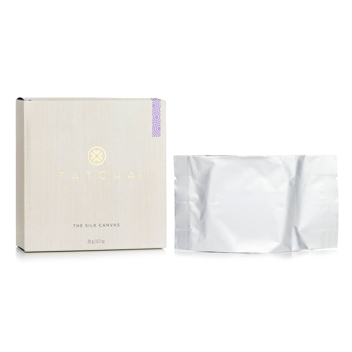 Luxurious Tatcha Silk Canvas primer (20g) hydrates, minimizes pores, and brightens skin for a flawless makeup finish.