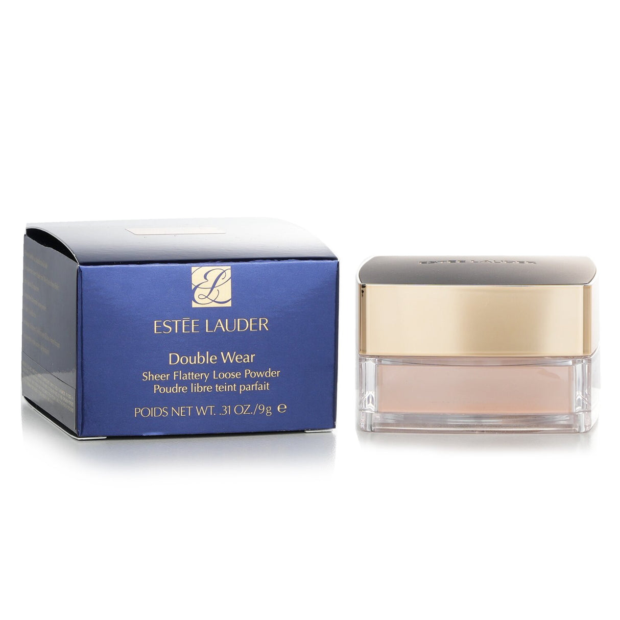 Lightweight Estee Lauder Double Wear Sheer Flattery Loose Powder in Light Matte for a flawless, soft-focus finish.