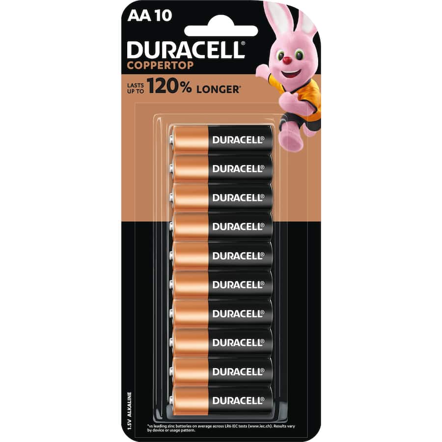 Duracell Aa Battery Coppertop 10 pack