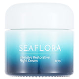 Luxurious Seaflora night cream with rich texture, hydrates, nourishes, and rejuvenates normal to dry, sensitive skin.