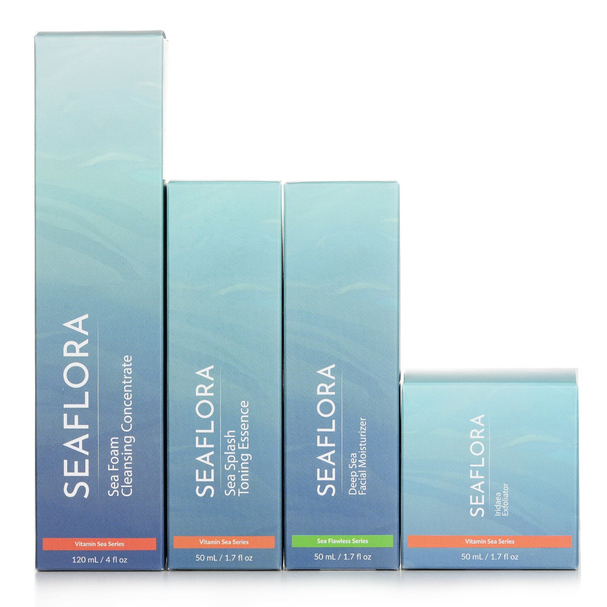 Seaflora Organic Thalasso Skincare Set includes 5 marine botanical products for rejuvenating and hydrating your skin.