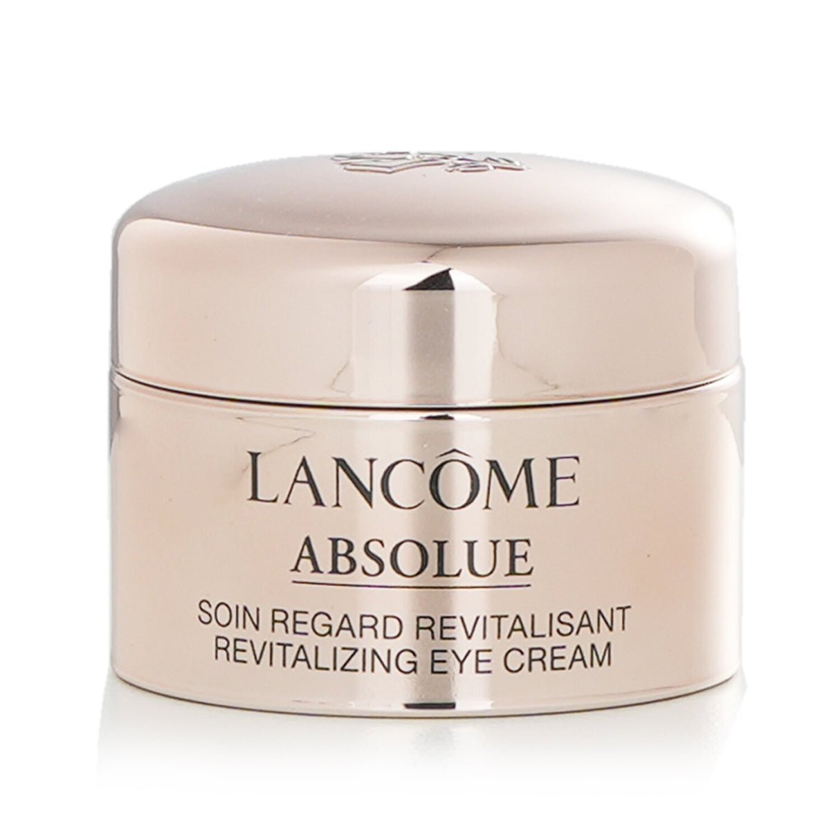 Miniature 5ml Lancôme Absolue Revitalizing Eye Cream, infused with Grand Rose Extracts for youthful, hydrated, and smooth skin.