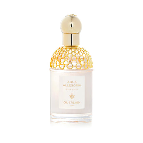 Guerlain Aqua Allegoria Rosa Rossa Eau De Toilette in a 75ml bottle, featuring floral and fruity notes for modern women.