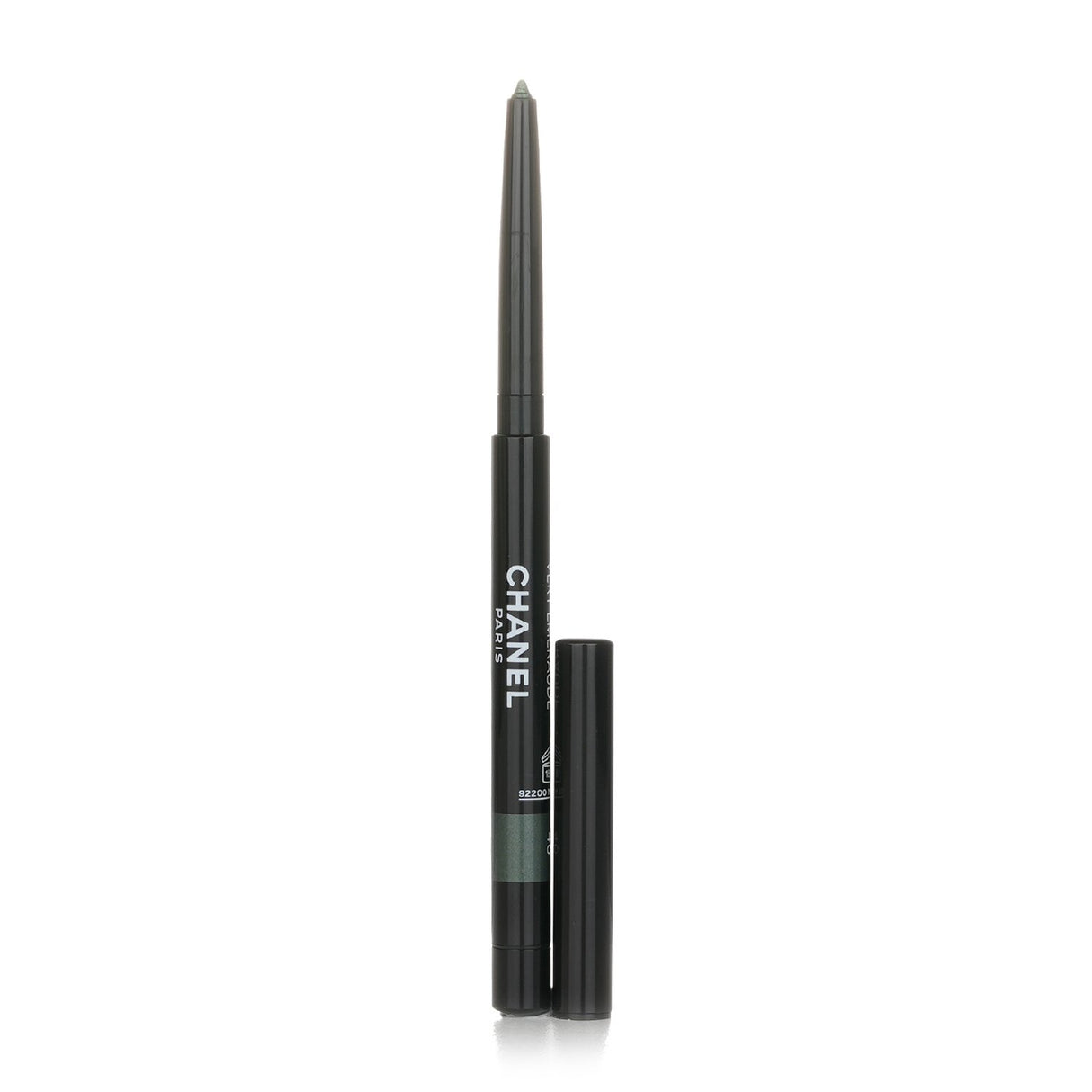 Chanel Stylo Yeux Waterproof eyeliner in #46 Vert Emeraude, an emerald green, waterproof formula for precise, all-day wear.