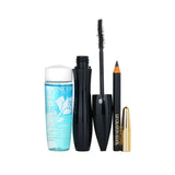 Lancome Hypnose Drama Set featuring mascara, eyeliner, and cleansing water for a dramatic eye makeup look.