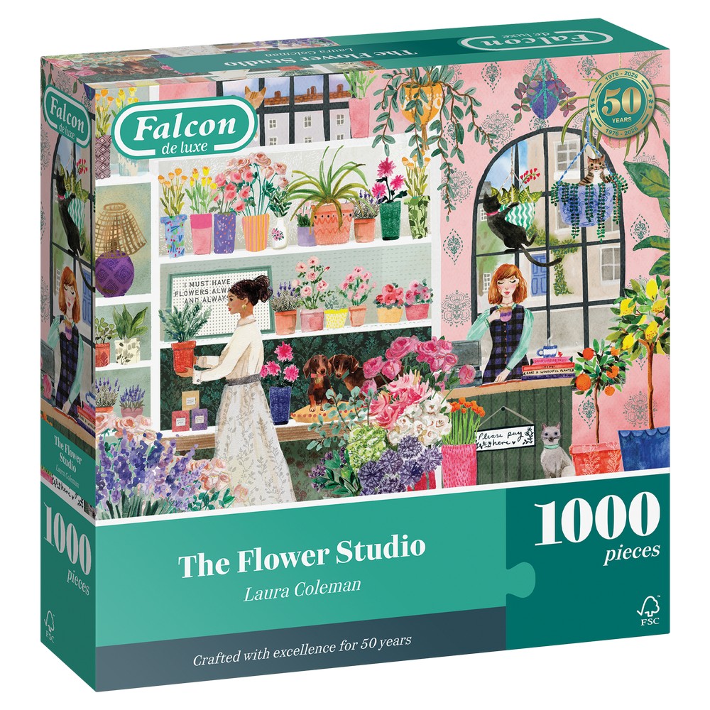 Jumbo - Falcon - The Flower Studio (1000 pieces) - Jigsaw Puzzle