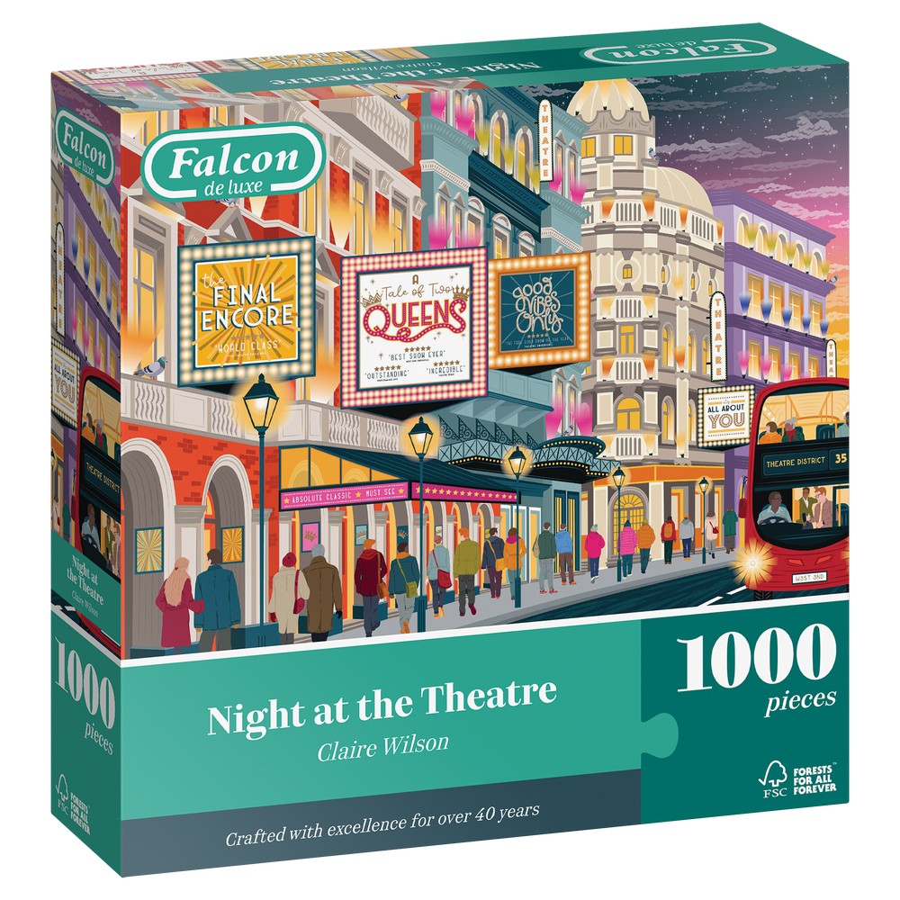 Jumbo - Falcon - Night at the Theatre - 1000 Piece - Jigsaw Puzzle