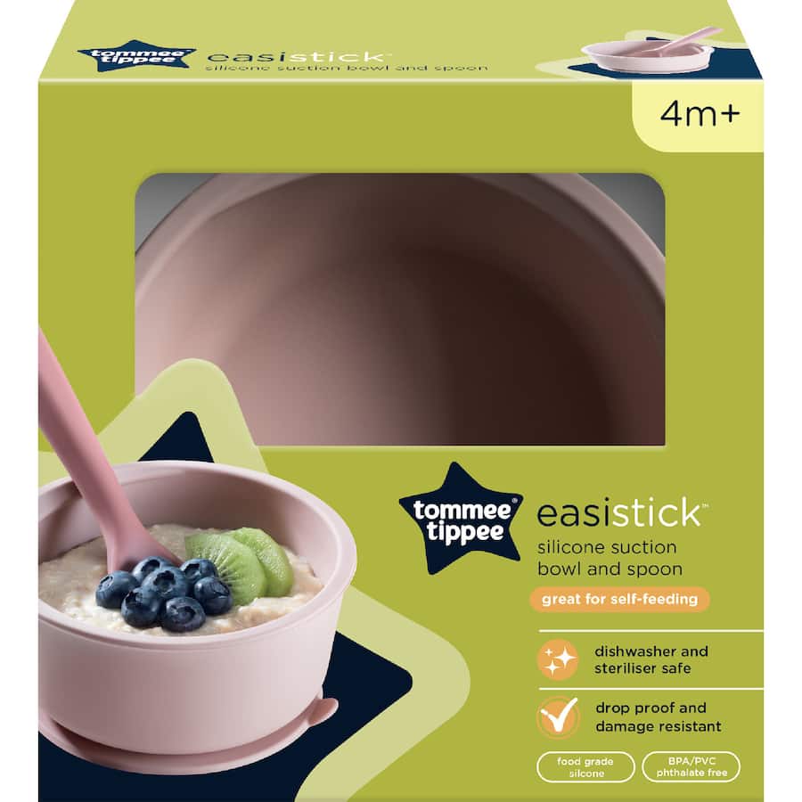 Tommee Tippee Baby Bowl And Spoon Silicone