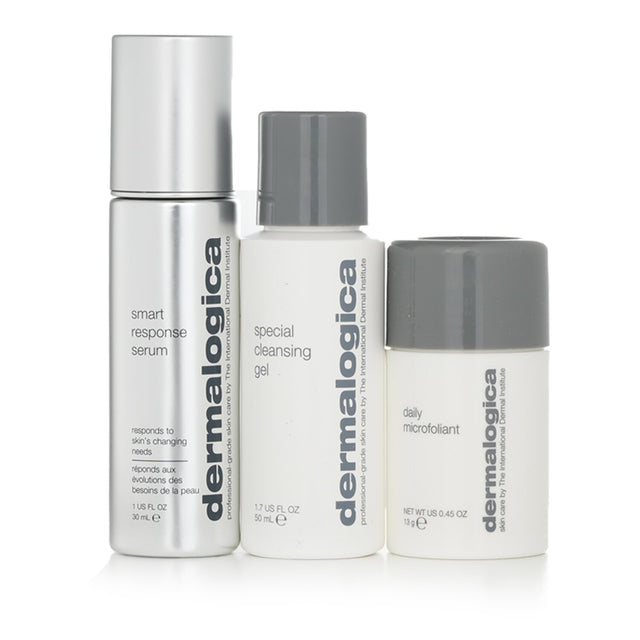 Dermalogica's Personalized Skin Care Set includes a cleanser, exfoliant, and serum for all skin types to enhance your routine.