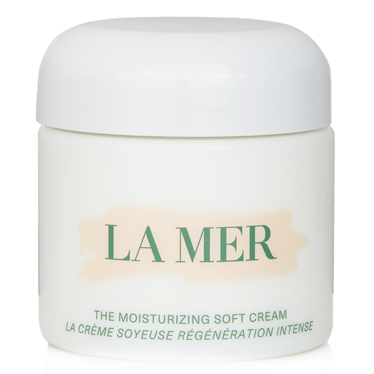 La Mer Moisturizing Soft Cream in a 100ml jar, offering luxurious hydration and nourishing ingredients for radiant skin.