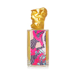 Sisley Eau Du Soir Eau De Parfum Spray in a 100ml glass bottle with 18-karat gold stopper, exuding floral elegance.