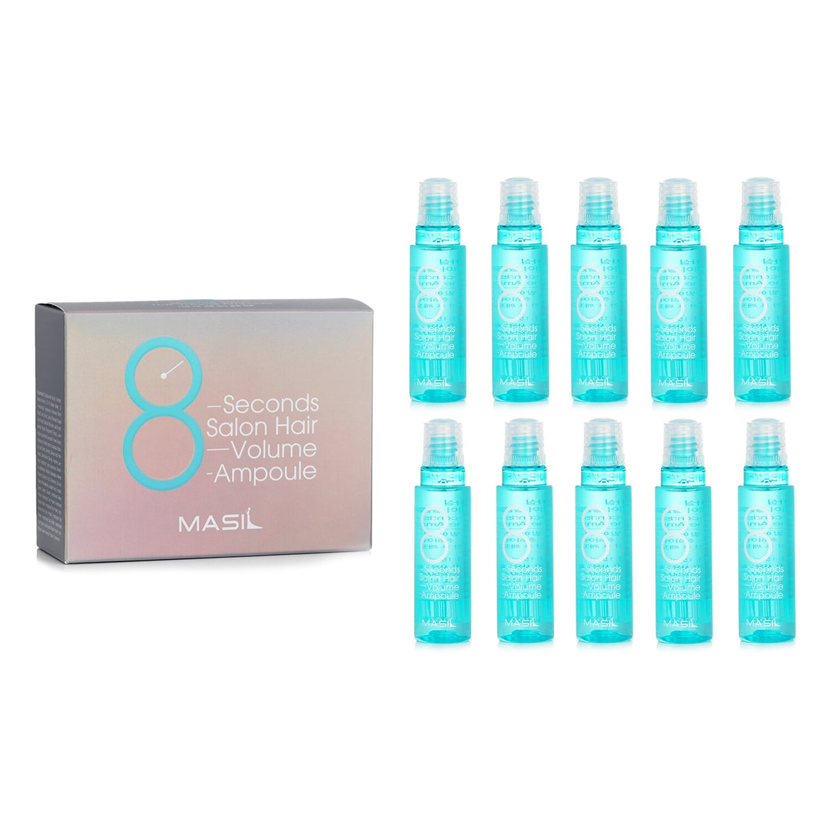 Masil 8 Seconds Salon Hair Volume Ampoule is a quick-acting formula for instant volume and revitalized, healthy-looking hair.