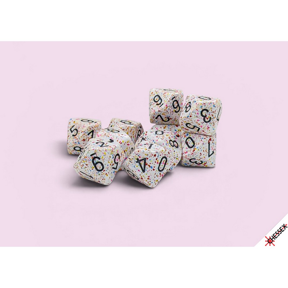 CHX 25121 Speckled Birthday Set of Ten d10s - RPG Book