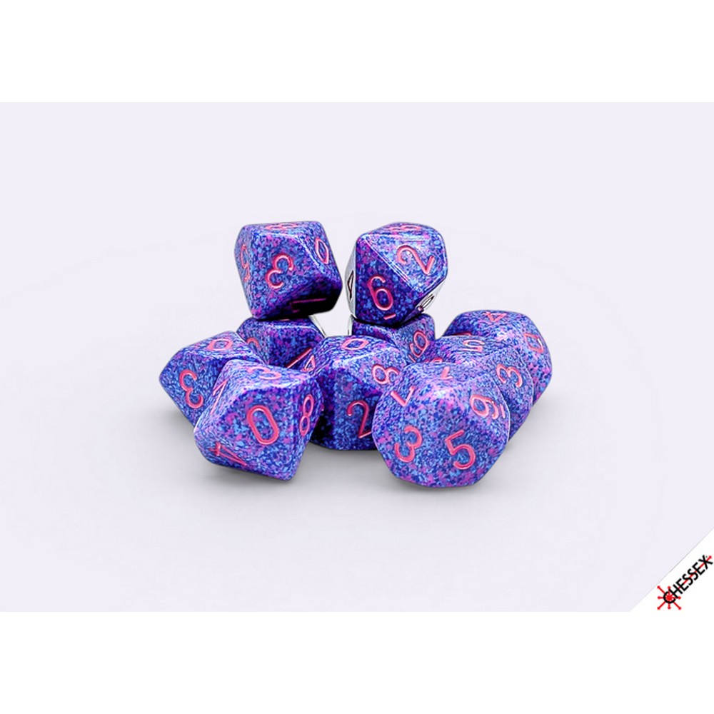 CHX 25167 Speckled Purple Passion Set of Ten d10s - RPG Book