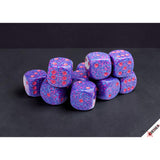 CHX 25767 Speckled Purple Passion 16mm d6 Dice Block (12 dice) - RPG Book